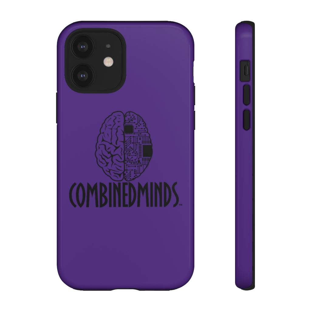 CombinedMinds Cell Phone Case -Purple Black Logo