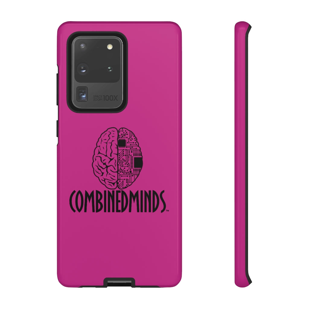 CombinedMinds Cell Phone Case -Pink Black Logo