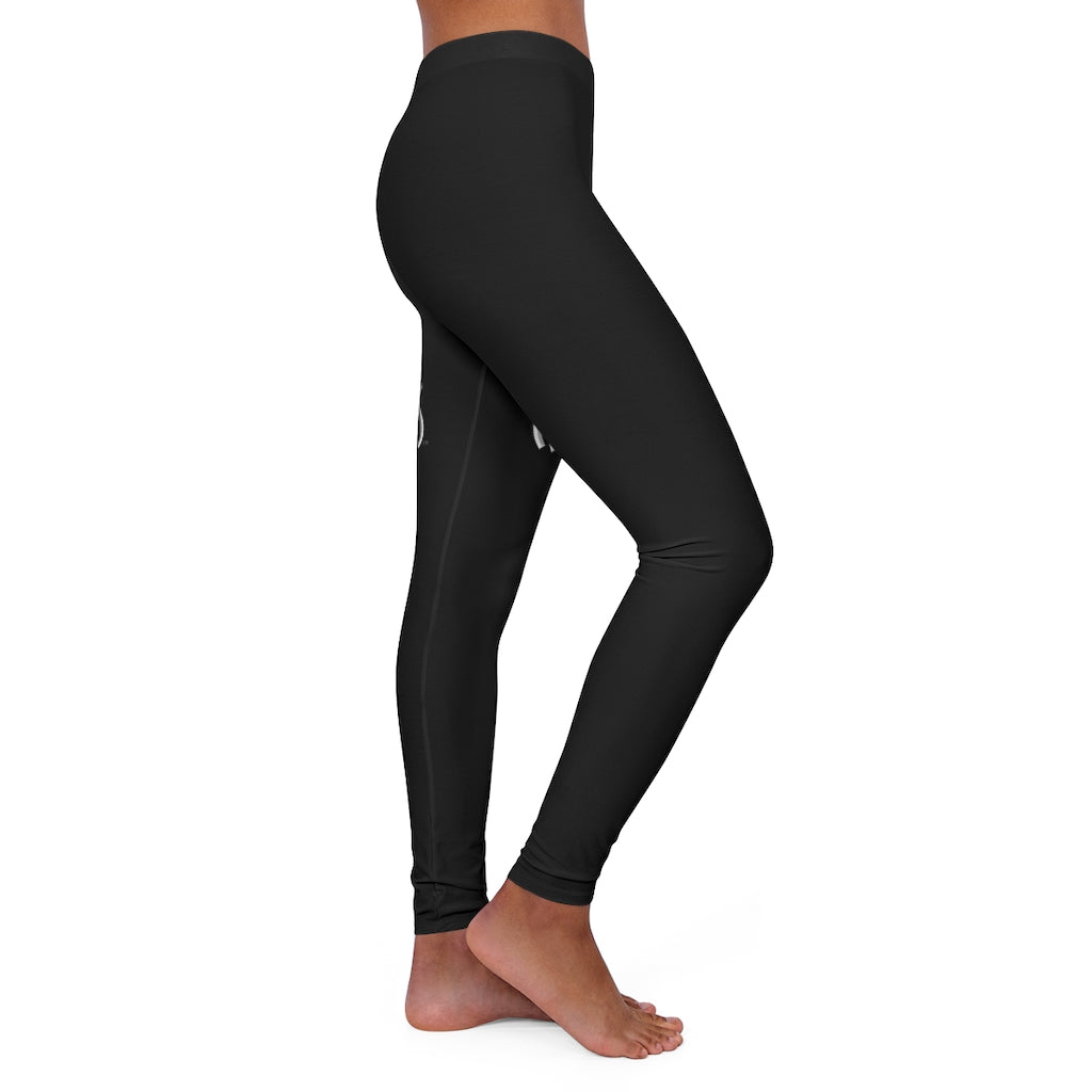CombinedMinds Women's Spandex Leggings - Black (Color Logo)