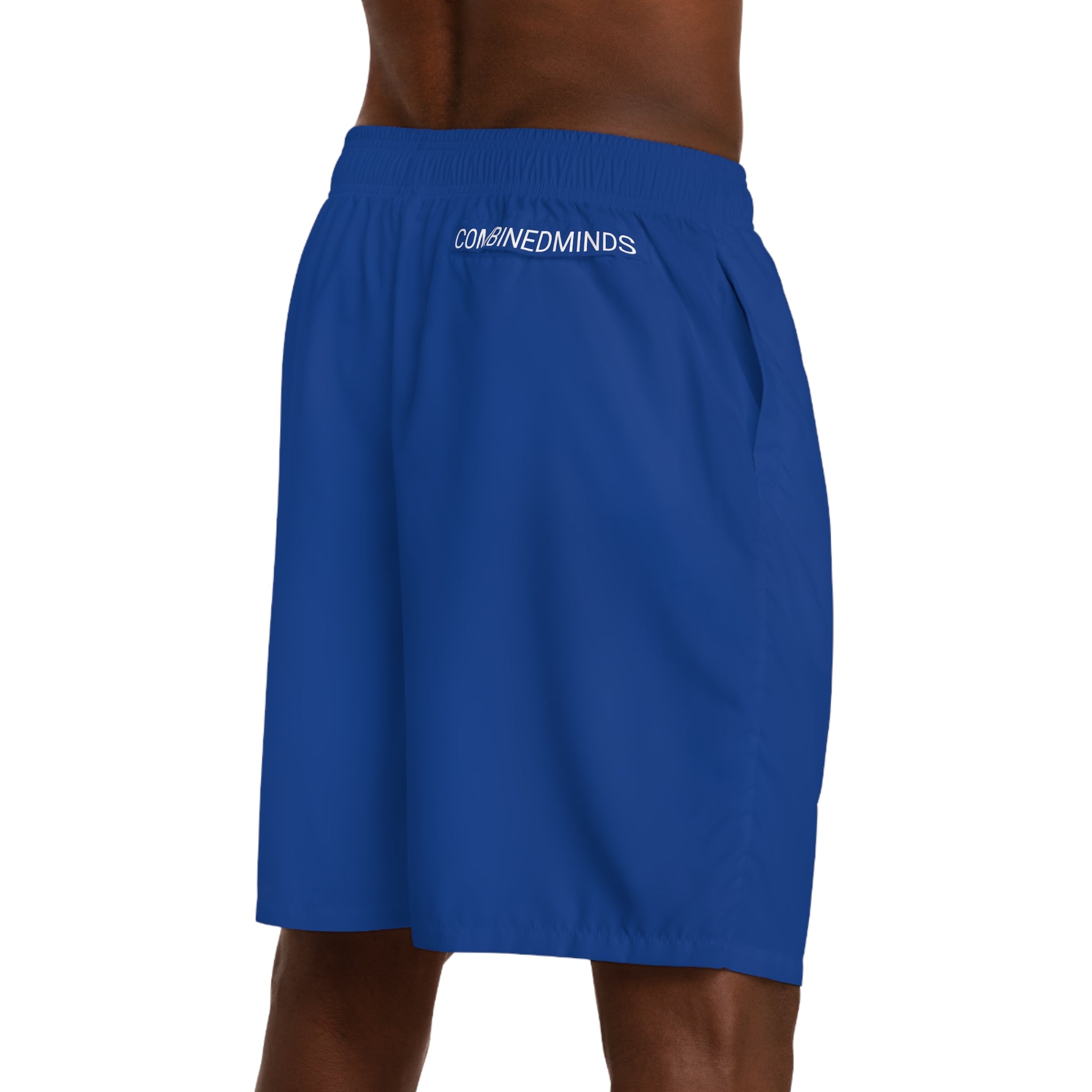 CombinedMinds Men's Jogger Shorts RoyalBlue/White Logo