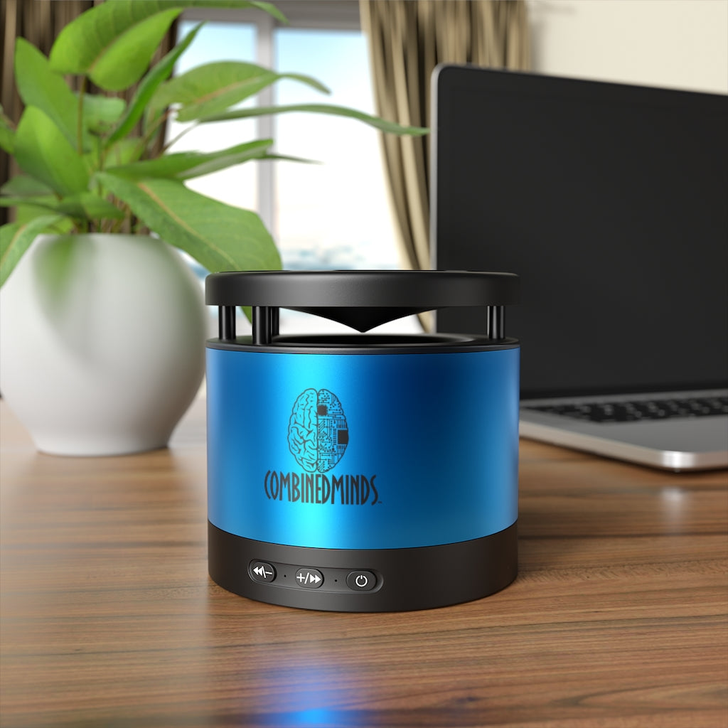CombinedMinds Metal Bluetooth Speaker and Wireless Charging Pad-Color Logo