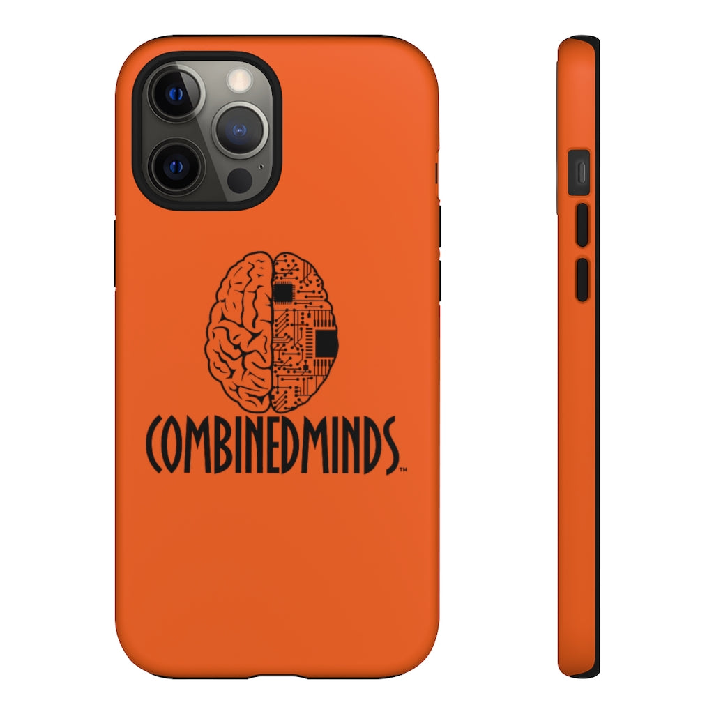 CombinedMinds Cell Phone Case -Orange Black Logo