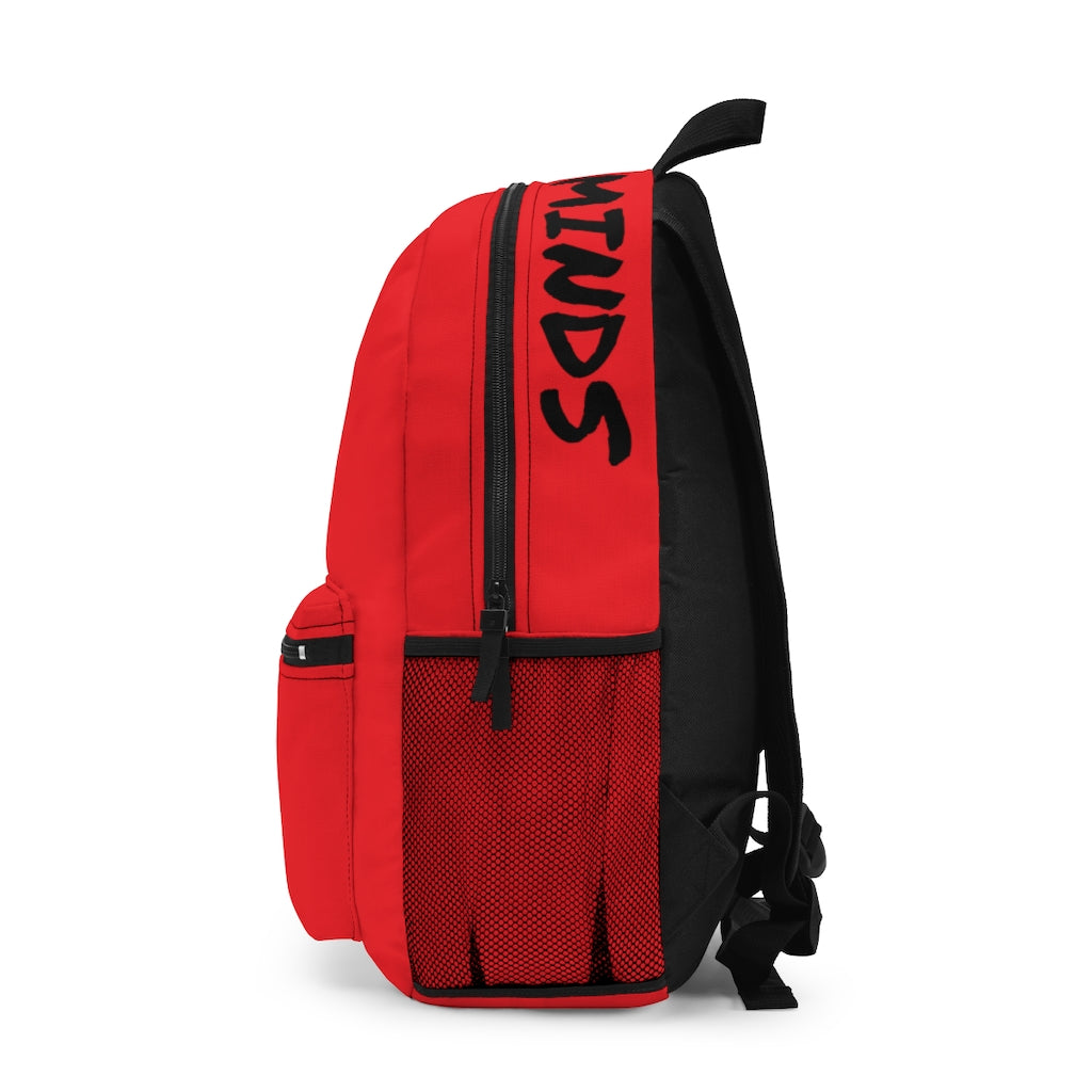 CombinedMinds Backpack - Red Black Logo