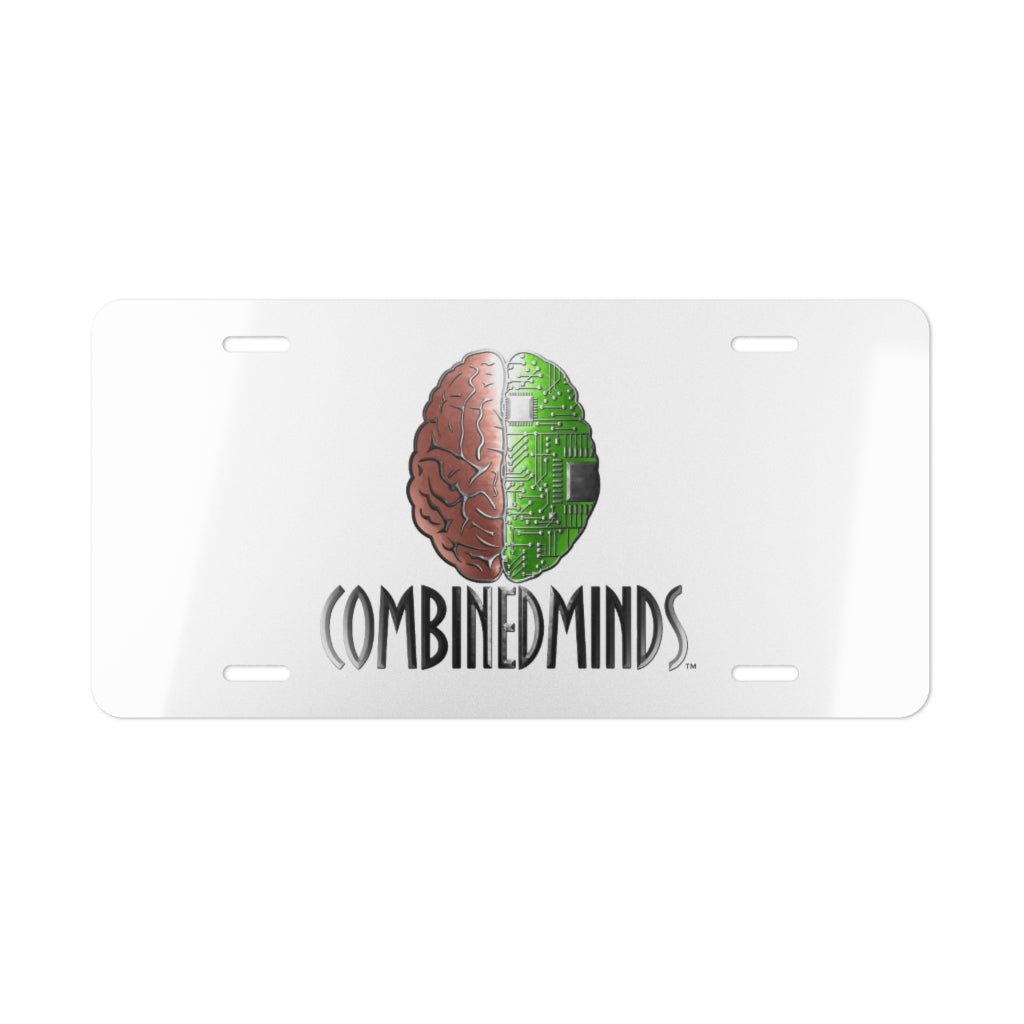 CombinedMinds Vanity Plate - White/Color Logo