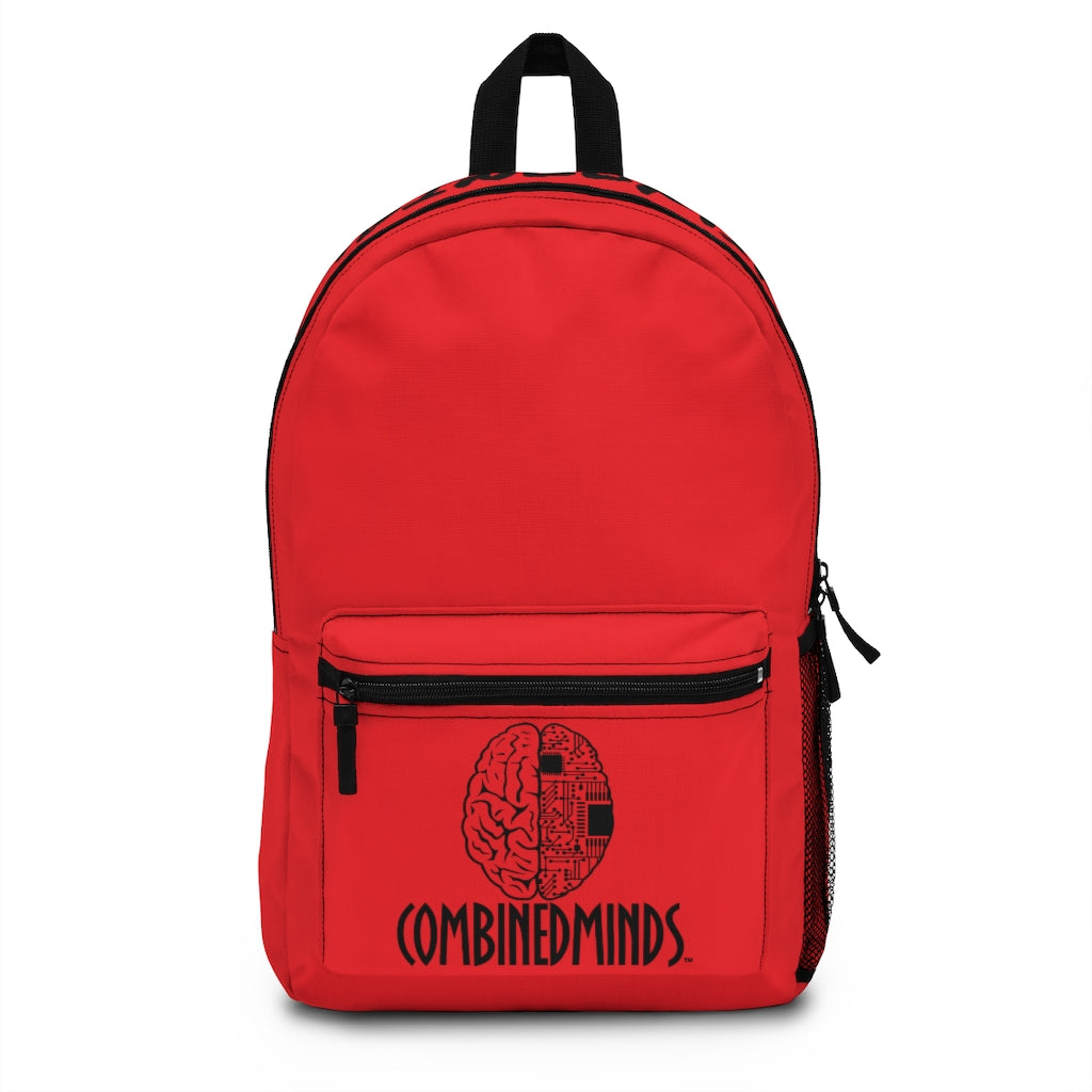 CombinedMinds Backpack - Red Black Logo