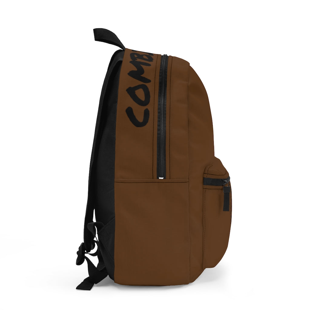 CombinedMinds Backpack - Dark Brown Black Logo