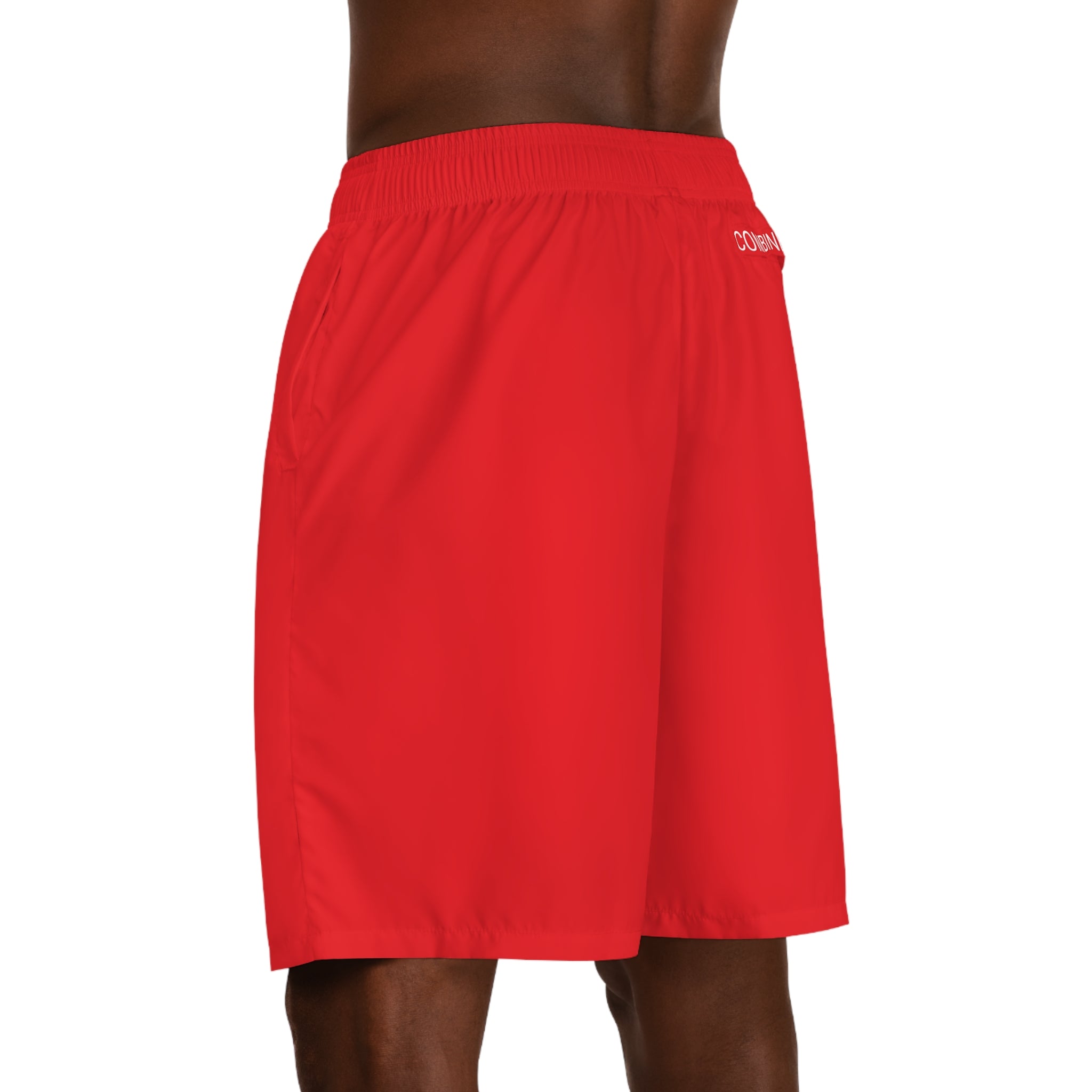 CombinedMinds Men's Jogger Shorts Red/White Logo