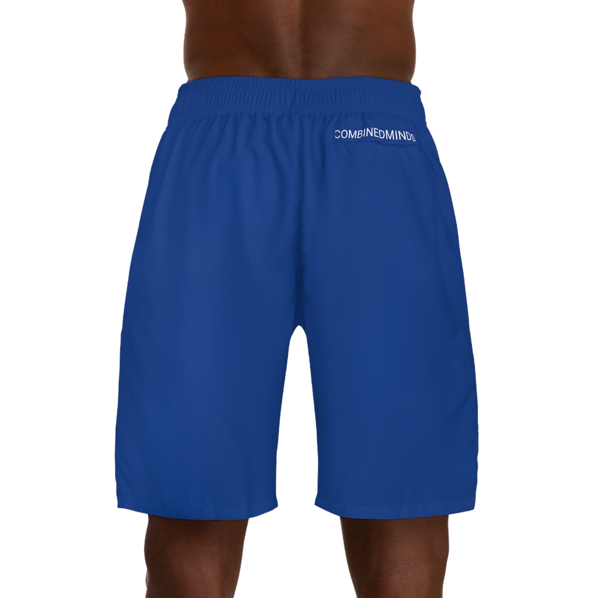 CombinedMinds Men's Jogger Shorts RoyalBlue/White Logo